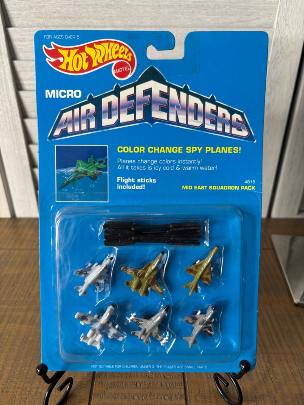 Vintage 1991 Hot Wheels Micro Air Defenders Color Change Spy Planes Sealed